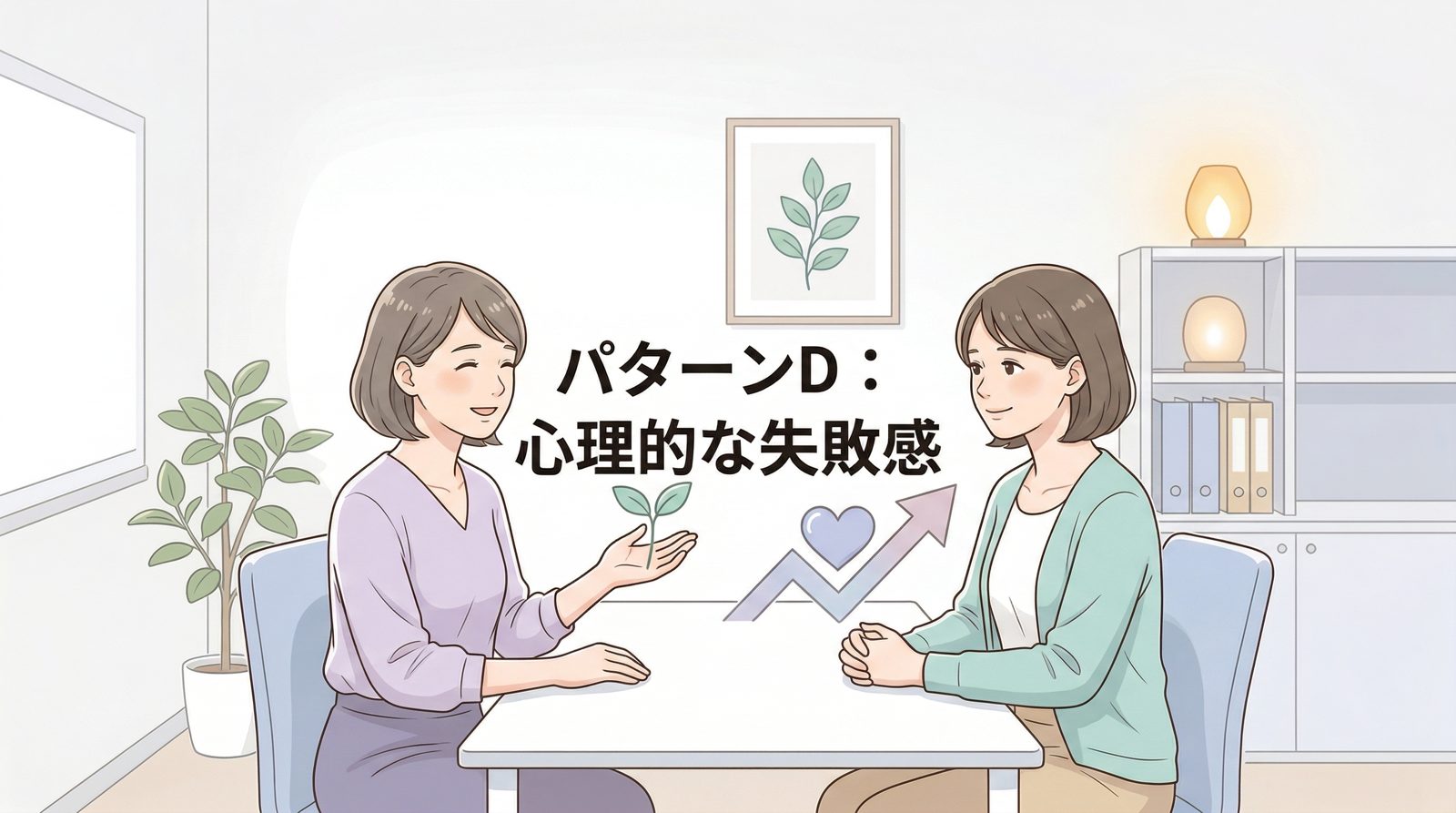 パターンD：心理的な失敗感・自己否定からの立ち直り